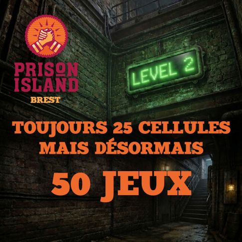 Prison Island Brest : 25 cellules, 50 jeux